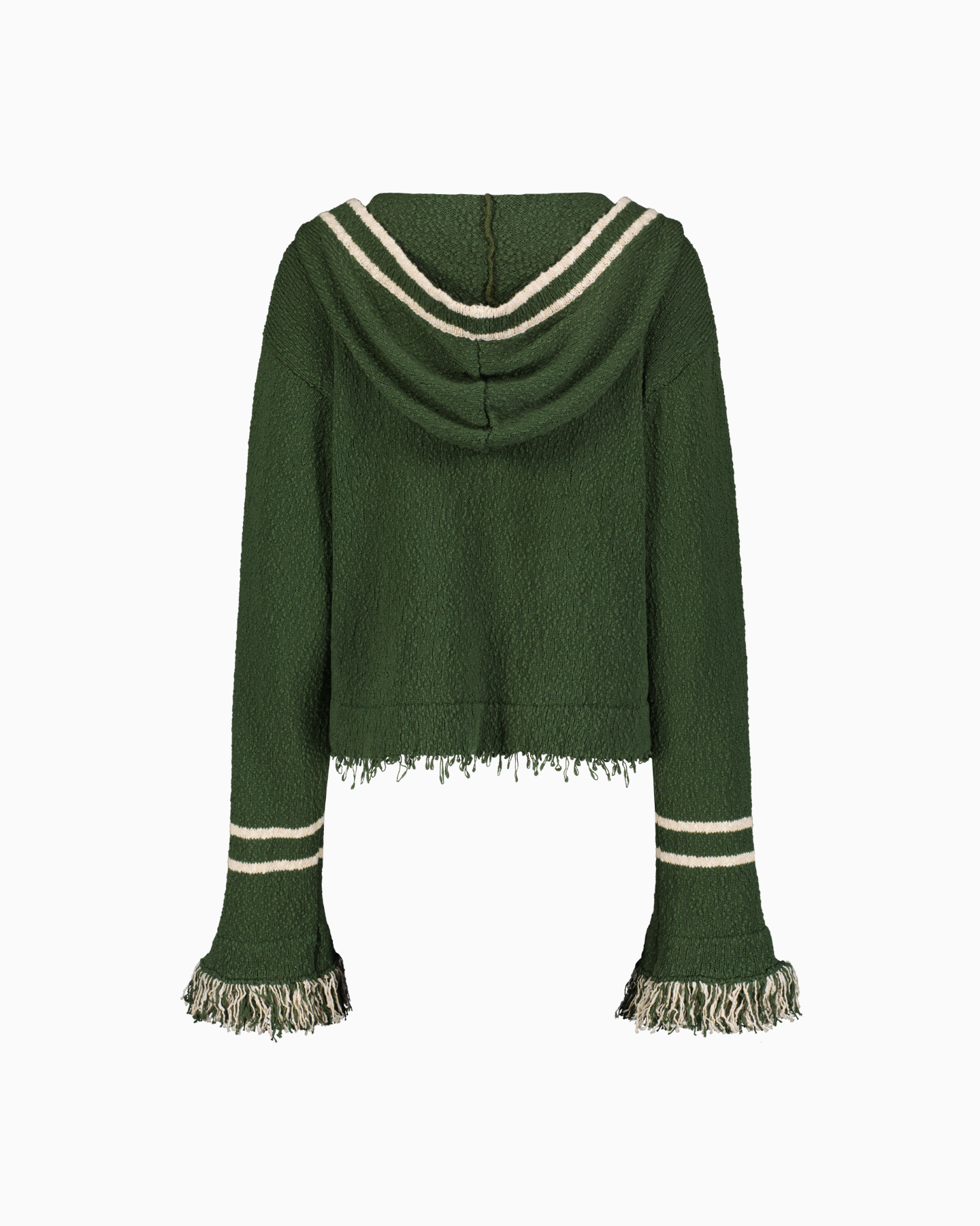 Andy Fringe Knit Hoodie