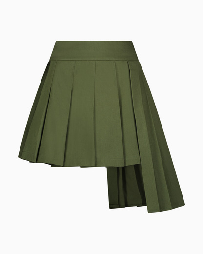 Asha Asymmetric Pleated Skirt